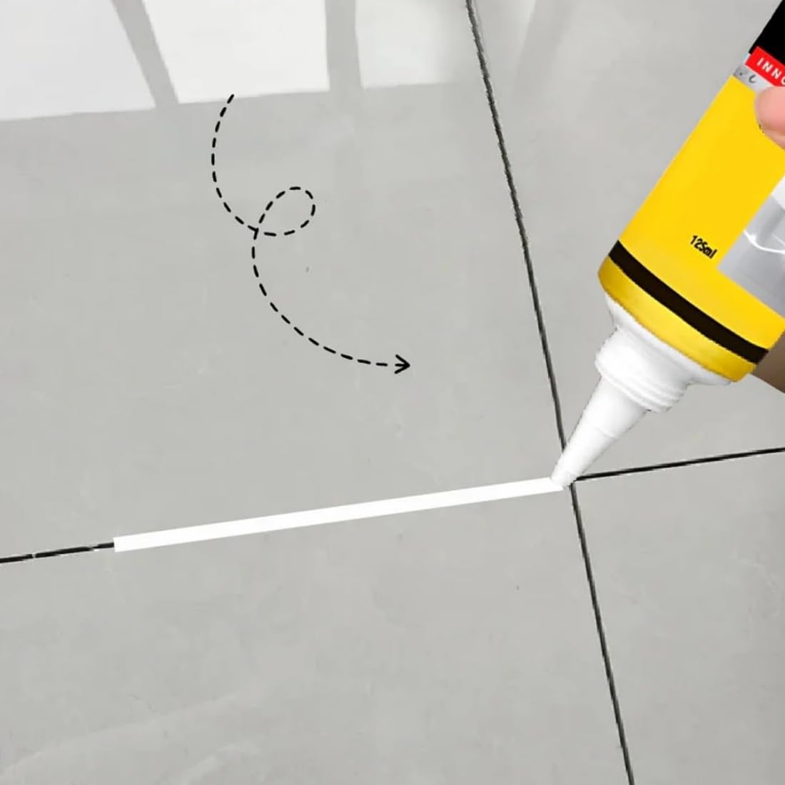 Multifunctional Waterproof White Caulk with Scraper, Waterproof Stronger Adhesion Caulking Sealant, Gap Spackle, Heat-resistant Sealant Kit for Kitchen & Bathroom (2pcs)