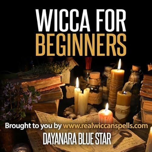 Wicca for Beginners Audiolivro Por Dayanara Blue Star capa