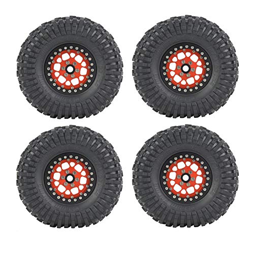 Tbest RC Alloy Wheel, 120mm&128mm Rubber Tire Alloy Rims Wheel for 1/10 RC Crawler Truck(120mm) Tbest RC Alloy Wheel, 120mm&128mm Rubber Tire Alloy Rims Wheel for 1/10 RC Crawler Truck(120mm)