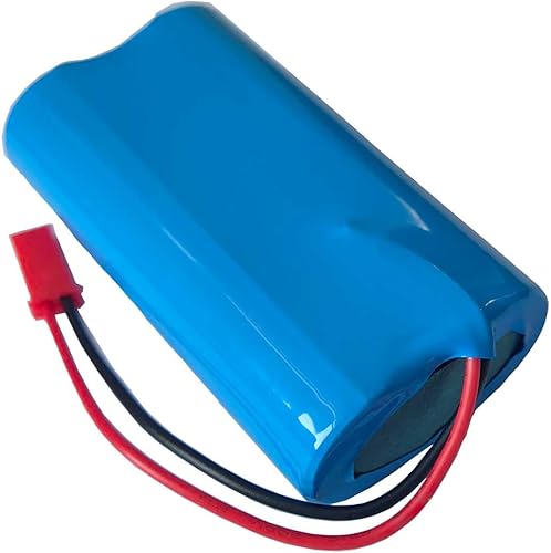 Miniatura 4 de Batería recargable de iones de litio de 5200 mAh 3.7 V con enchufe rojo 2P JST, baterías de bricolaje 18650 1S2P batería compatible con descarga