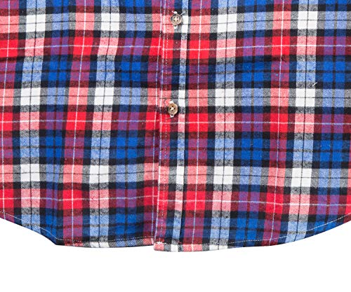 NUTEXROL Men’s Casual Flannel Plaid Shirt Sleeveless Plus Size Vest