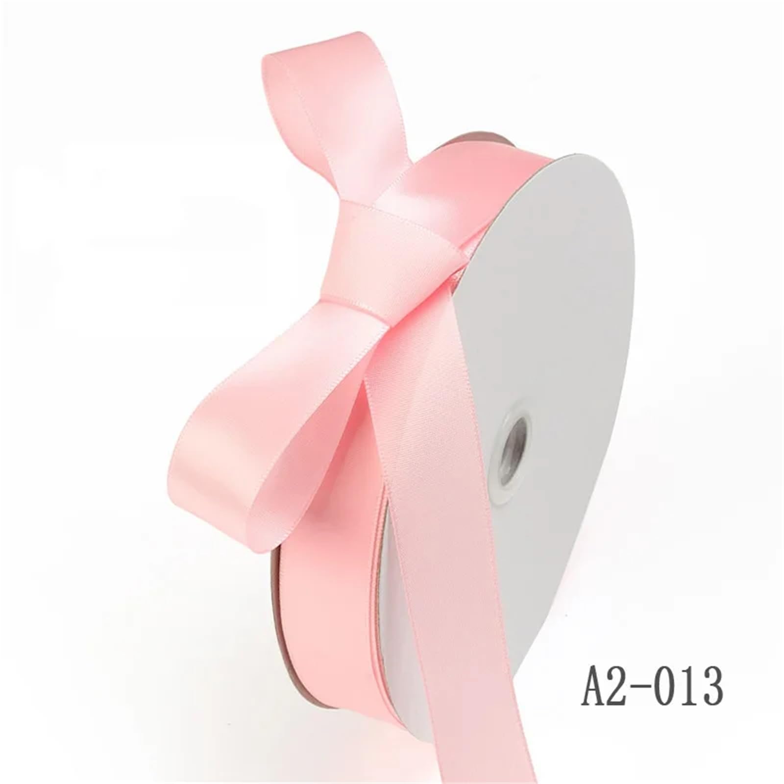 Ruban en mousseline froissée, Ruban Satin Polyester 2.5cm Multicolore 100 yards(Dark grey)