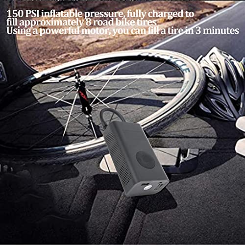 xiji Inflador de pneu, multifuncional 150 PSI leve sensor de pressão de pneu bomba de ar elétrica po