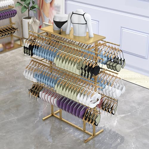 Support de lingerie autonome avec étagères pour chaussettes culottes et foulards en magasin