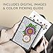 RYVE Mandala Coloring Book for Adults - 50 Unique Mandalas for Relaxation & Stress Relief - Adult Coloring Book Spiral Bound for Women and Men, Mindfulness Gifts for Women