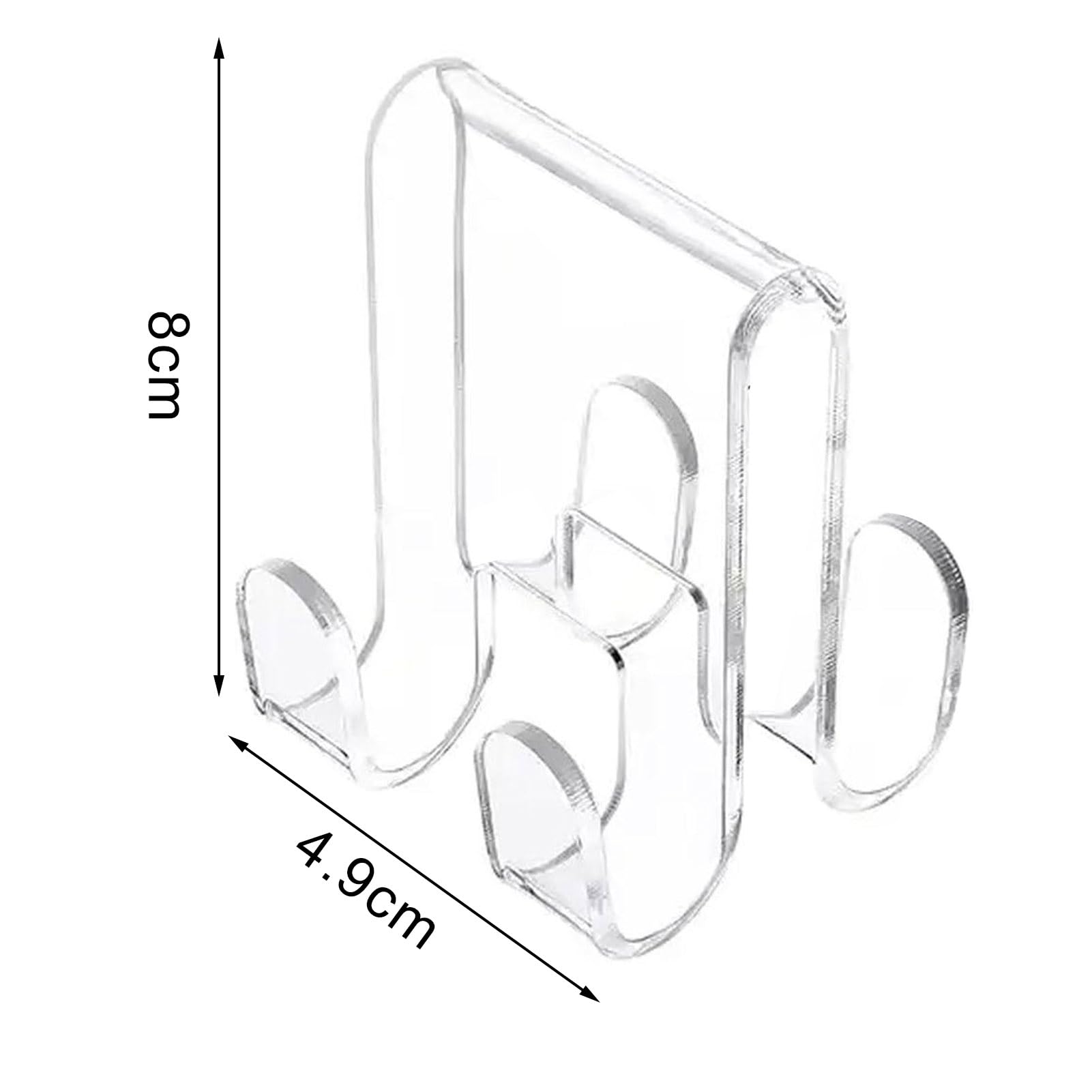 WUIVIUT 5 Handtuchhaken Für Glasduschtür – Edelstahl, Für Türen Bis 1,9 Cm Dicke, Ohne Bohren