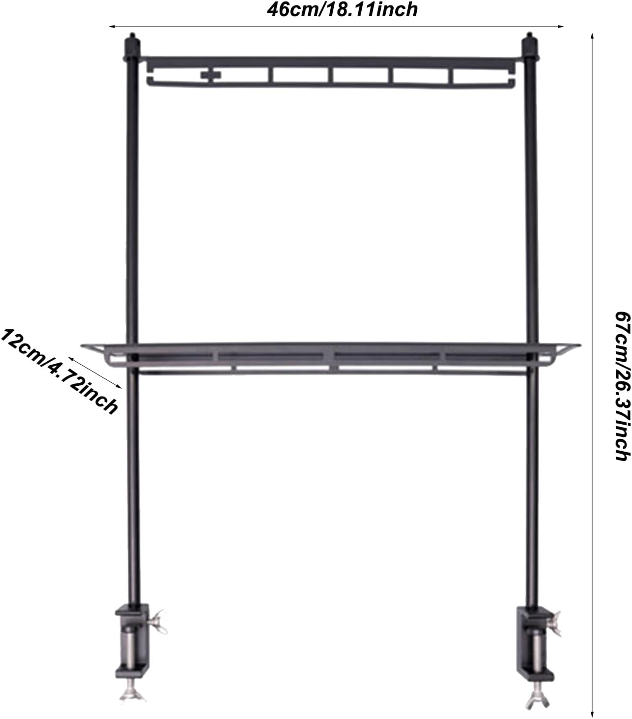 Camping Table Shelf - Camping Lantern Stand Rack | Portable Lantern Stand Table Rack, Folding Beach Shelf for Picnic, Camp, Boat