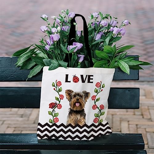 Bageyou Merry Christmas With My Beloved Dog Happy Whippet Dog Green Buffalo Check Plaid Tote Bag Winter Holiday Wreath Shoulder Bag Handbag Casual Tote #TOP4