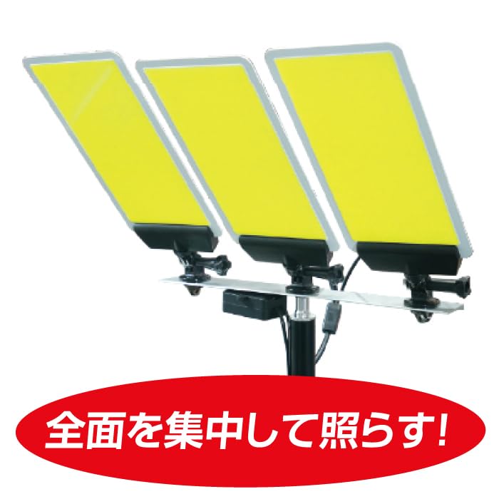 Amazon.co.jp: EIGERTOOL DC12V COB 3灯式スタンドライト 昼光色