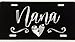 Engraved Nana Grandma Car Tag Diamond Etched Aluminum Metal License Plate Gift