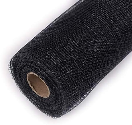 Ppsm 驚きの値段 ガーゼスクエアグリッドハードガーゼハードネット粗グリッドプレーンカラー花包装花ブーケ紙ラップクリスマス結婚式ギフト 色 ブラック