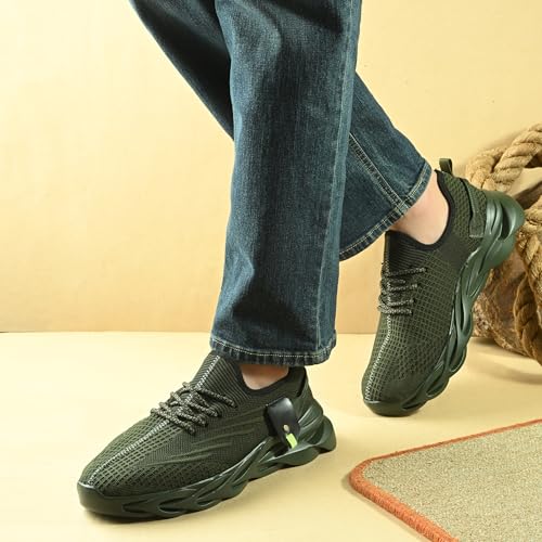 Image of Cruiser Sneaker for Men | Lightweight & Stylish | Breathable Mesh Lace-Up Shoes | Casual Wear, Gym, & Street Style (2644)