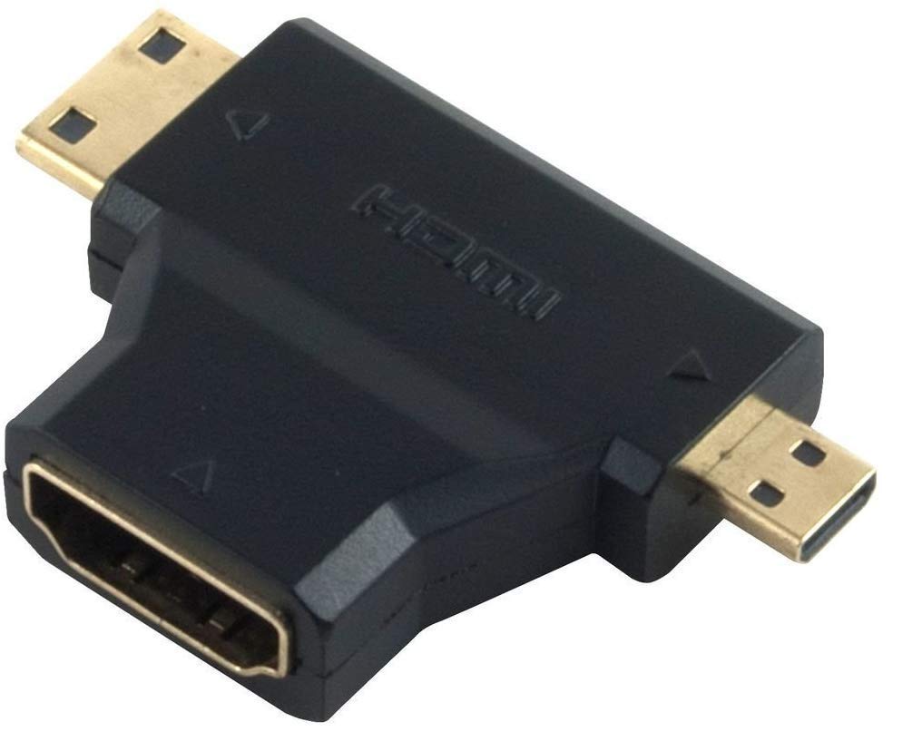 CLUSPEX 2 in 1 Mini HDMI and Micro HDMI Male to HDMI Female Adapter Support Raspberry Pi, Camera, Camcorder, DSLR, Video Card etc (B088TR5VY8) Amazon Price History, Amazon Price Tracker