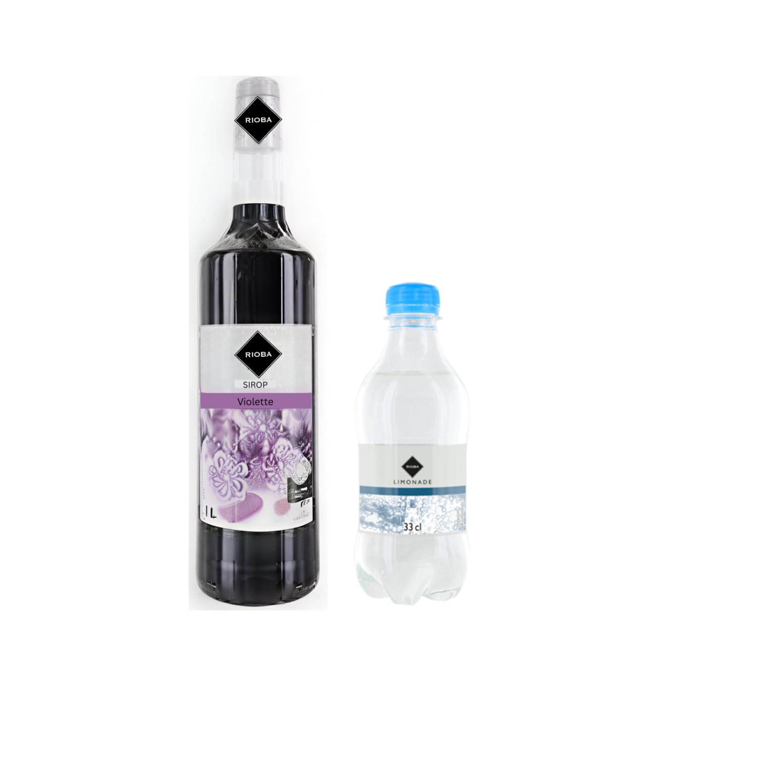 Lot Sirope Gilbert & Limonada:Sirope Violet Gilbert 1L - Limonada Gilbert (24x33cl)