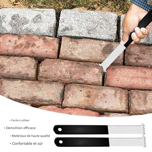 Outil de retrait de pavé de patio Pavourez Le Lait : Ensemble de 2 extracteurs manuels