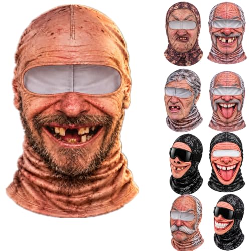 Masque réaliste vieux homme ski impression 3D drôle