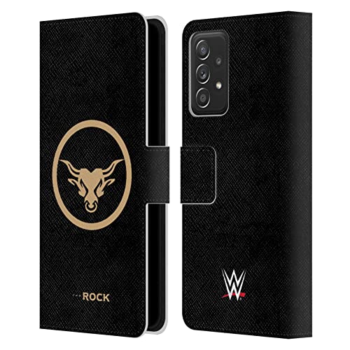 Étui Samsung Galaxy A53 5G WWE finition cuir et détails d'or précieux