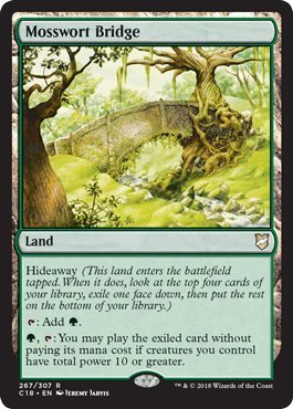 Magic: The Gathering - Mosswort Bridge - Commander 2018