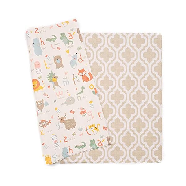 Baby Care Spielmatte – Haute Collection (groß, Zickzackmuster, Grau