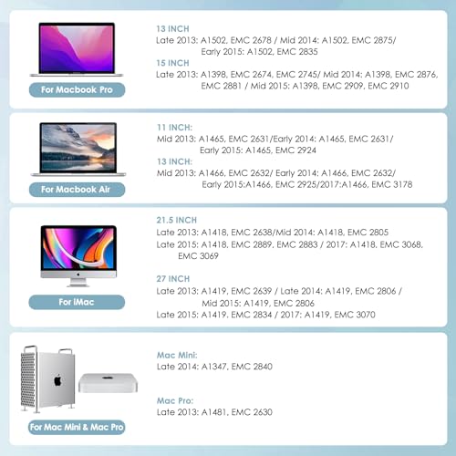 Jorkar External SSD Enclosure USB-C 3.2 for 12+16 Pin MacBook SSD, Hard Drive Reader for A1466 A1465 A1502 A1398 SSDs Mac Air/Pro mid 2013-2017, Portable Aluminum SSDs Case with Indicator - Image 11