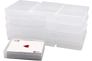 SOSOHOME Empty Plastic Storage Box for Playing Cards