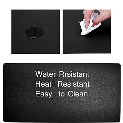 Tapete de mesa de couro Getfitsoo, tapete de mesa de laptop, à prova d'água, almofada de escrita pa