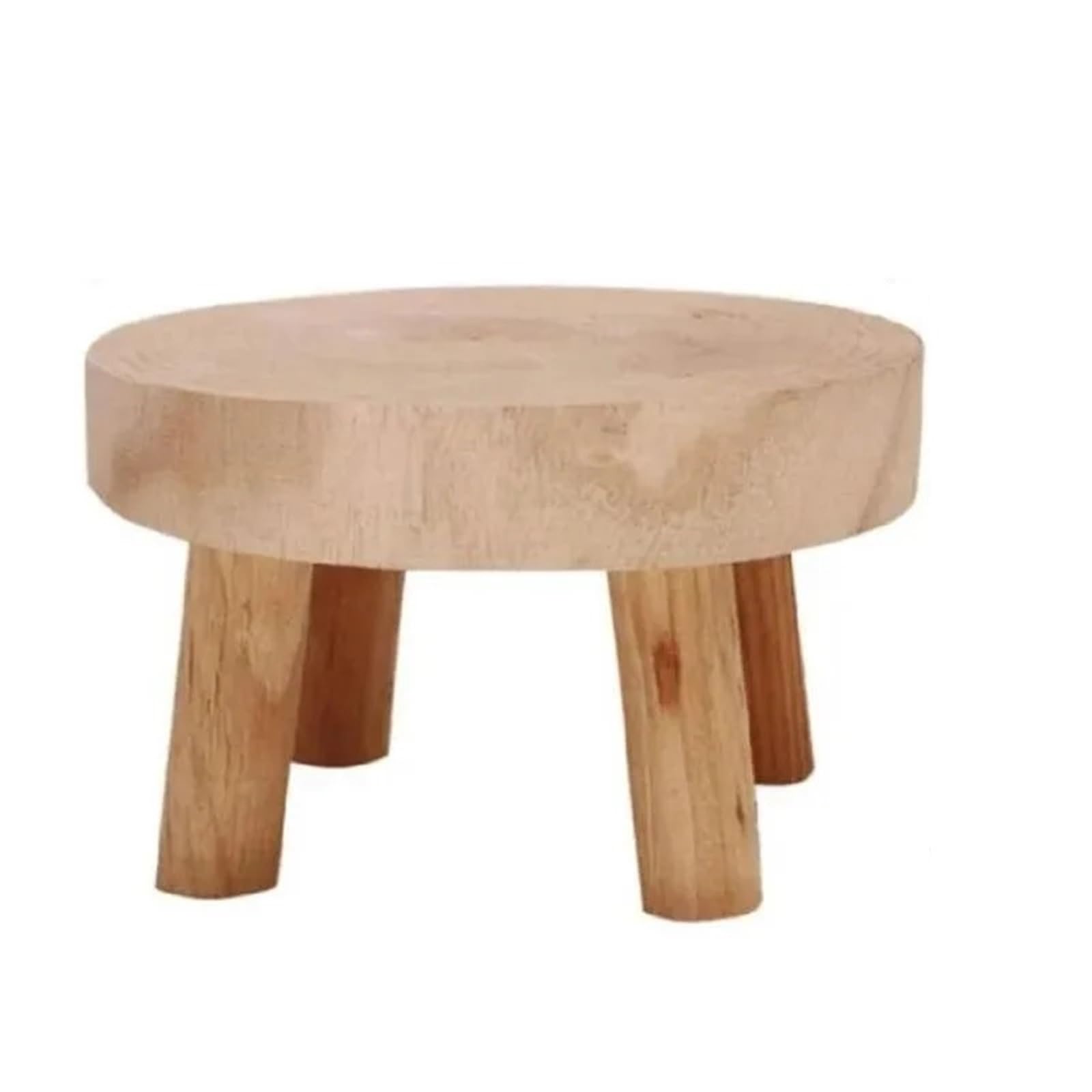 WEQYFDC Plant Stand Riser Wooden Plant Stand Flower Pot Base Holder Stool Indoor Outdoor Garden Succulent Pots Tray Display SmallStool(A M)