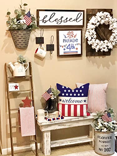 Glaring-4th-of-July-Decorations-Pillow-Covers-18×18-Independence-Day-Memorial-Day-Set-of-4-American-Flag-Stars-and-Stripes-Patriotic-Throw-Pillow-Covers-USA-Freedom-Pillows-Decor Glaring 4th of July Decorations Pillow Covers 18×18 Independence Day Memorial Day Set of 4 American Flag Stars and Stripes Patriotic Throw Pillow Covers USA Freedom Pillows Decor
