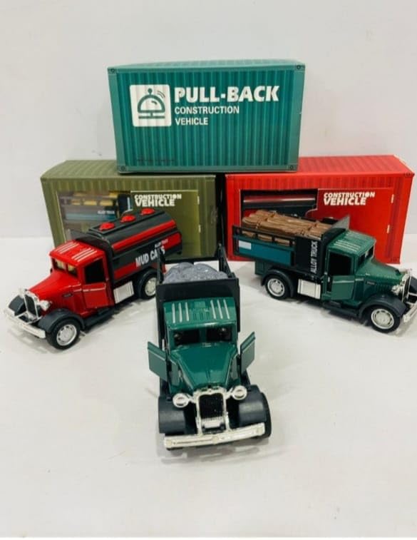 Mohtoy diecast Metal Construction Toy Truck, High Speed Pullback, openable Doors, Lights,Scale Model, American Truck for Kids (Random Models as per Stock Pack of 1) (B0D783X9TC) Amazon Price History, Amazon Price Tracker