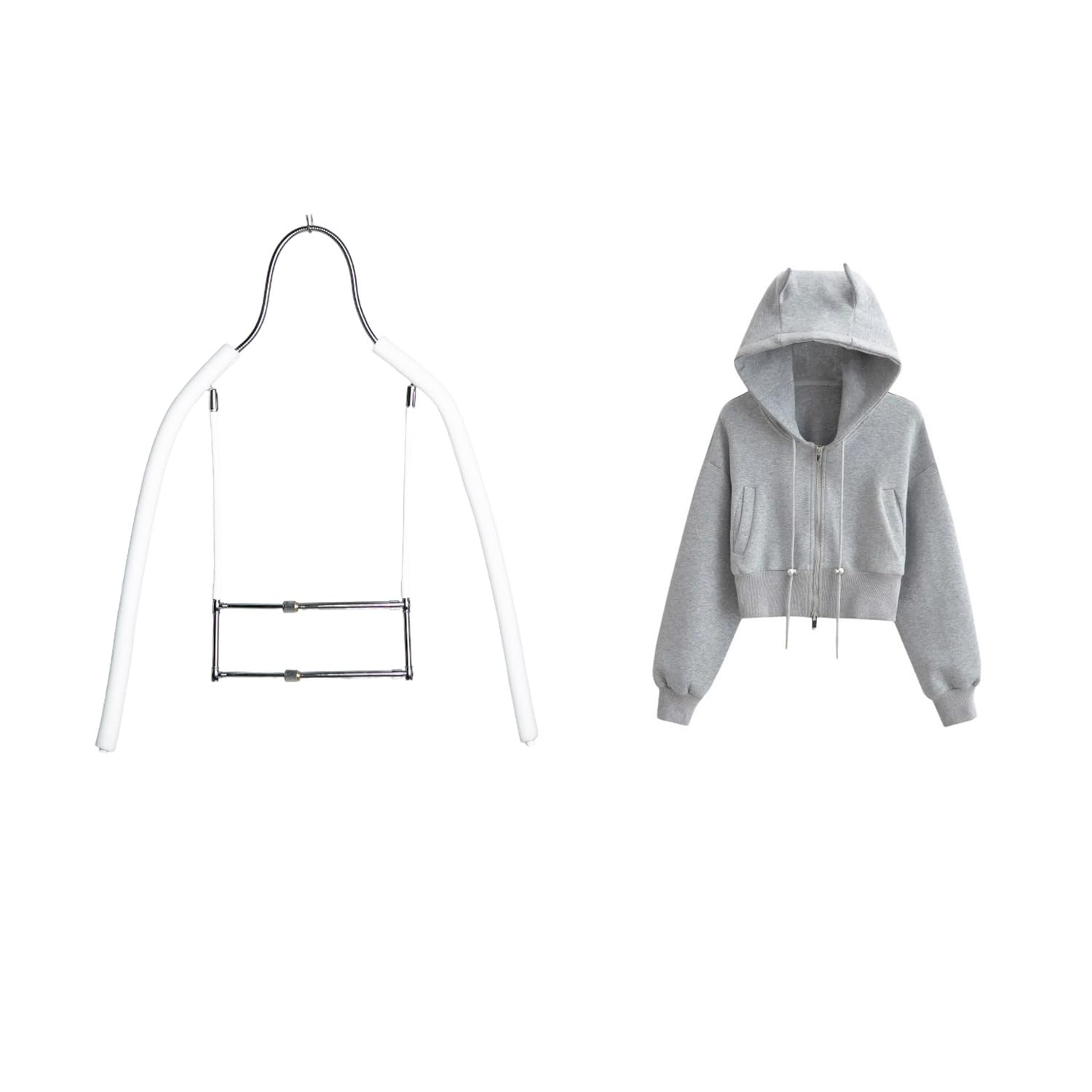 Mannequin Hanger, Adjustable Metal Hooded Top Mannequin Hanger For Clothing Display Photography Men Women(Women)