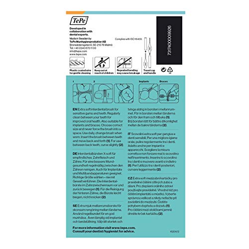 Escova interdental tepe - extra macia 0,45(laranja)