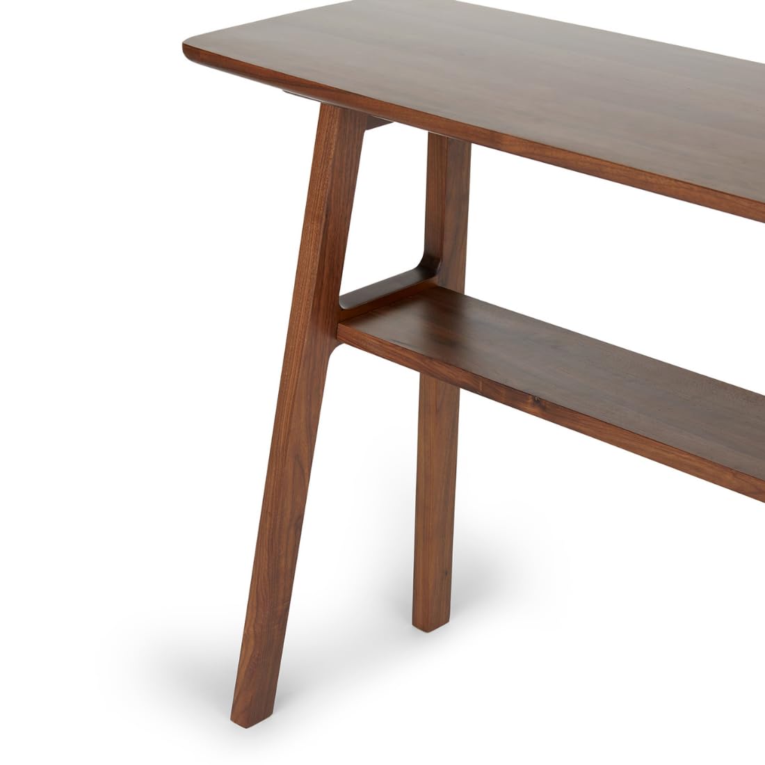 Wooden Expert Solid Wood Console Table for Living Room & Entryway | | Modern Minimal Design with Storage Shelf | Multipurpose Sofa, Hallway & Foyer Table | Natural Wood Finish (120x74x30 Centimeters) 3