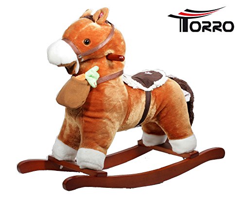 Preisvergleich Produktbild Torro 403 - Schaukelpferd mit Magnetkarotte, Sound, braun