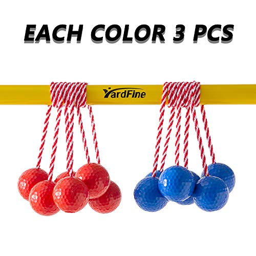 YardFine Ladder Ball Replacement for Ladder Ball Toss Match Quality Step Ball Replacement for Golf Game Set Ladder Ball Bolas 6pack