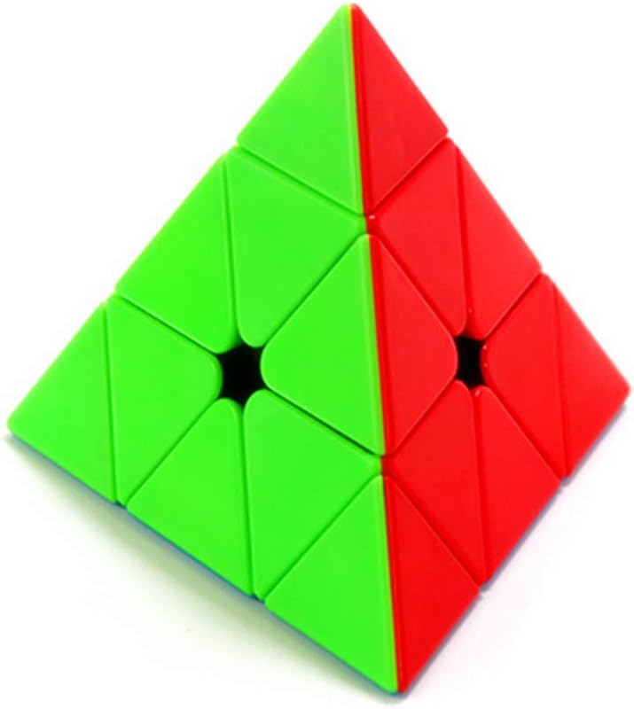 CuberSpeed Moyu Pyramid stickerless Speed Cube Cubing Classroom Triangle Speed Cube Meilong Pyramid Puzzle