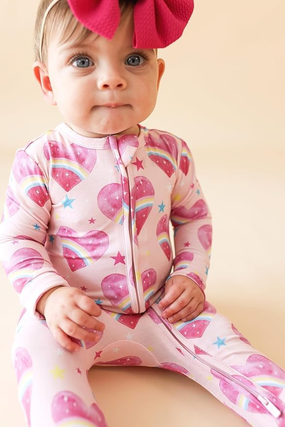 Image of Posh Peanut Girls Convertible Baby Sleepers, Toddlers Footless Pajamas