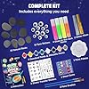 EPUMP Rock Painting Kit for Kids - Glow in The Dark Arts and Crafts Supplies Kits for Girls Boys - Kids Activities Creative Art Set Birthday Gifts DIY Paint Toys for Age 6 7 8 9 10 11 12 Years Old #5
