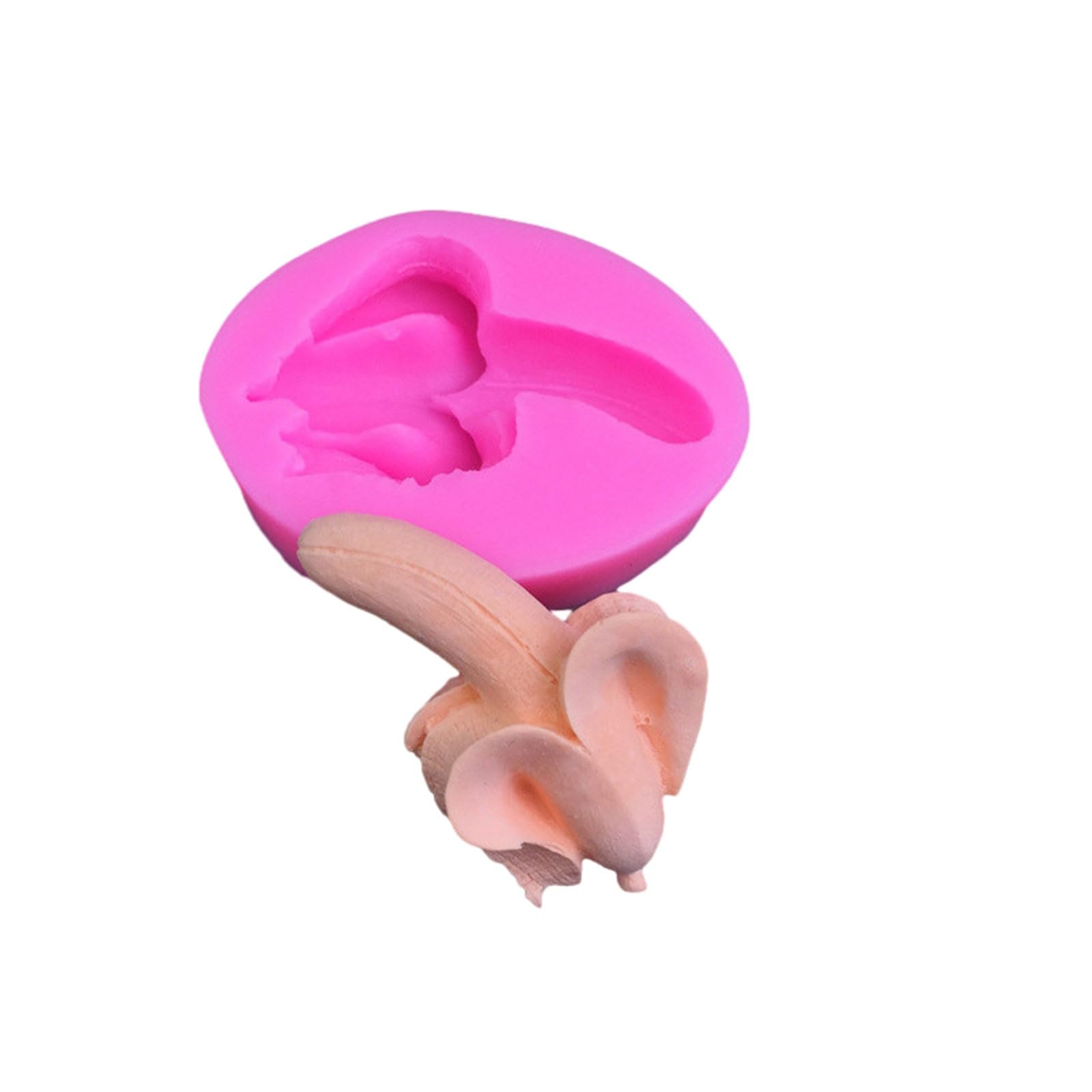 Yanzunlrn C 3D Banana Shaped Silicone Molds Fondants Ake Bakings Tool For Making Hocolate, Andy, Soaps Hocolate For Household Ute Soap Silicone