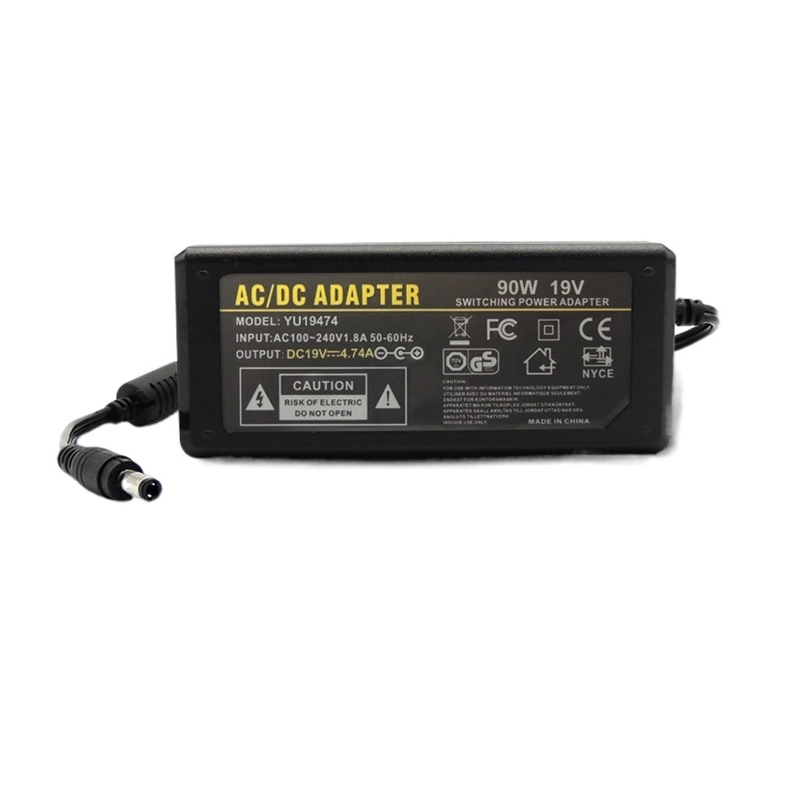 Alimentation 19V4.74A pour ordinateur portable haut de gamme et système audio de bureau 90W