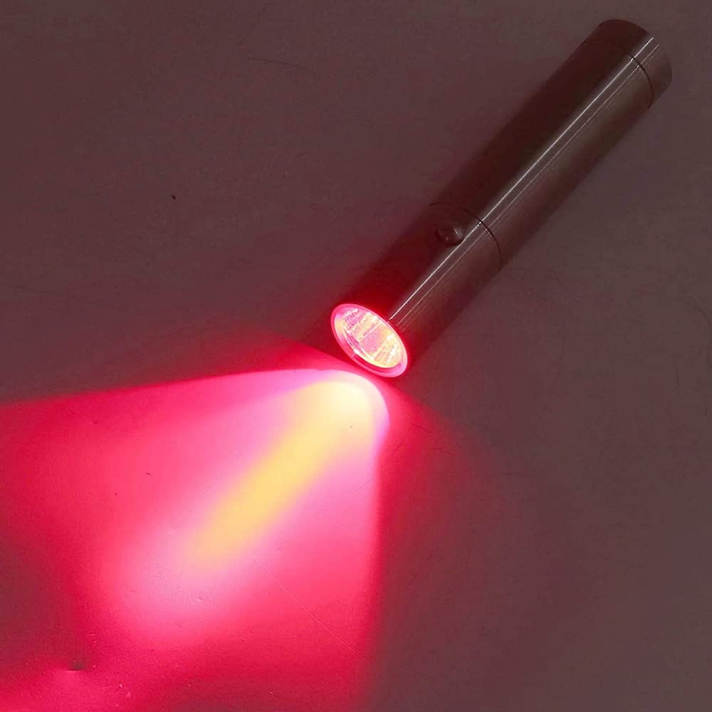 Linterna De Terapia Roja, Luz Infrarroja De Fisioterapia, Linterna PortáTil De Infrarrojos Apagados, Linterna De Luz Infrarroja LED para Aliviar Dolores Articulares Y Musculares