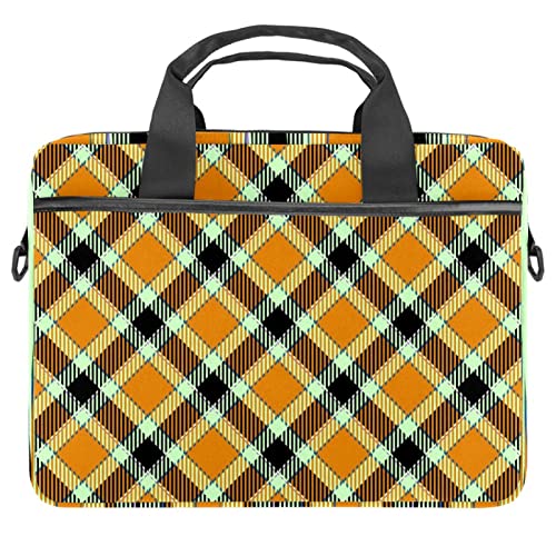 Sacoche ordinateur 14.5" à bandoulière ajustée 28x36.8x3cm motif écossais