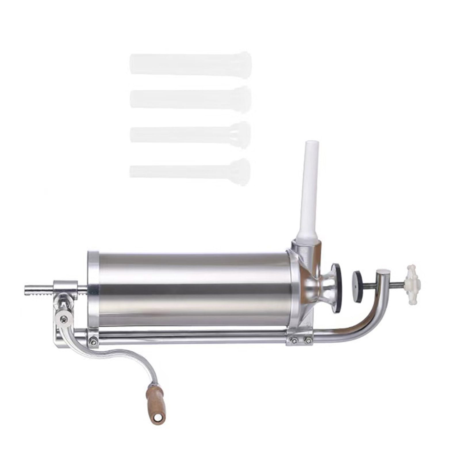 Kangnice Strong Frankfurter Pad 4 Size Cylinders Encompassed Simple Use Manual Frankfurter Maker for Novice Processing Manual Pad Untarnished
