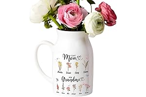 Personalized Birth Month Flower Garden Vase: A Unique Mother's Day Gift