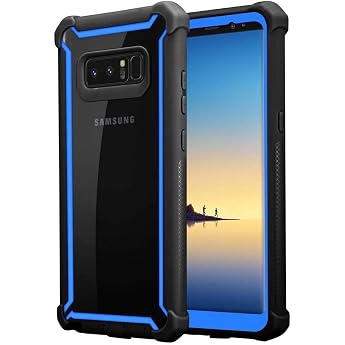 Cadorabo Case Compatible with Samsung Galaxy Note 8 Protective Case TPU Silicone Case Outdoor Hybrid Design Non-Slip Slim Scratch-Resistant Soft Rubber with All-Round Protection Case for Galaxy Note 8