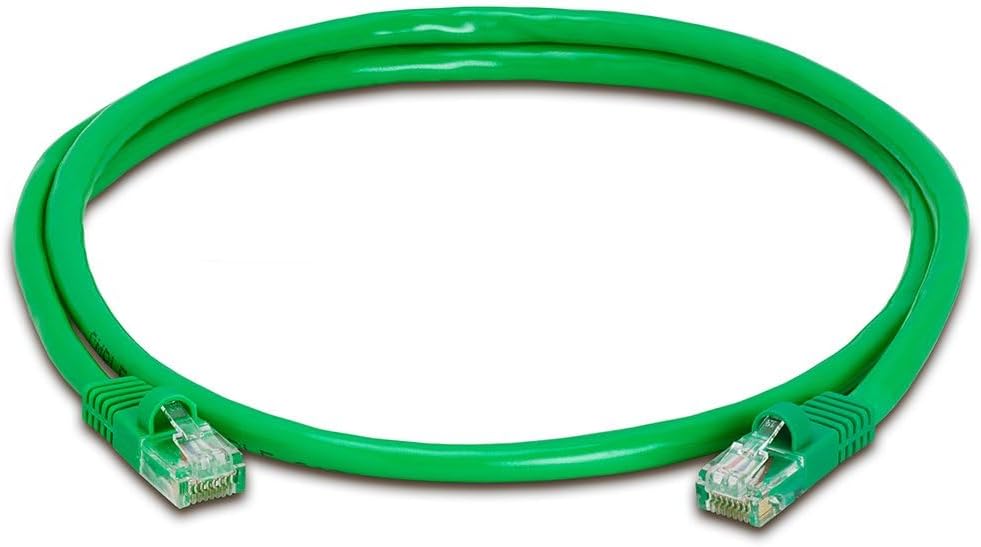 Cmple - 50 Pack Cat 5e Ethernet Cable 3 ft 1Gbps Cat5e Patch Cord with RJ45 Connectors 350MHz Internet Cables for Computer, WiFi Router, Modem - Green