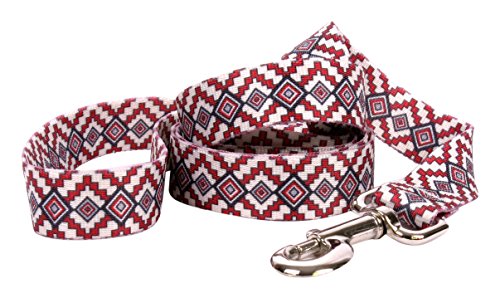 Image of Yellow Dog Design Standard Lead, Aztec Red, 3 /8 inch x 60 inch (5 ft.)