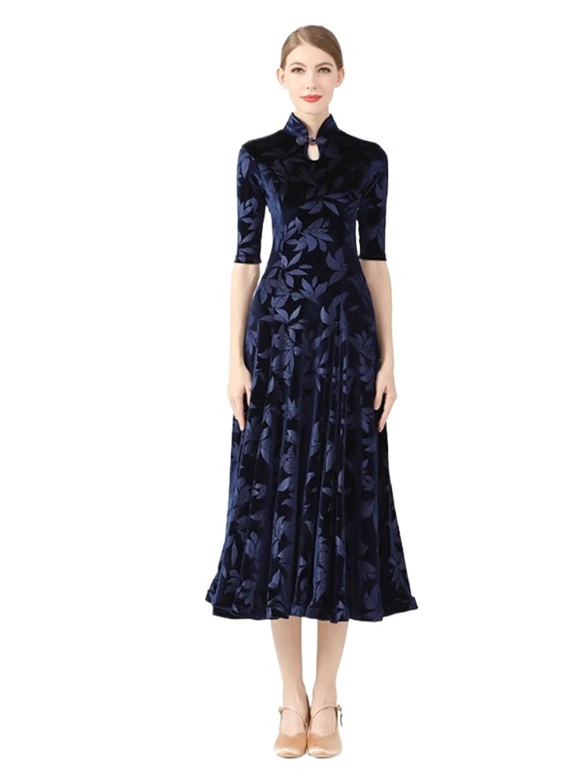 Vestido Flamenco Mujer Vestido de baile de salón Cheongsam Ropa de ejercicio Falda de baile flamenco Vals Tango Foxtrot Vestido de salón Vestido de competición