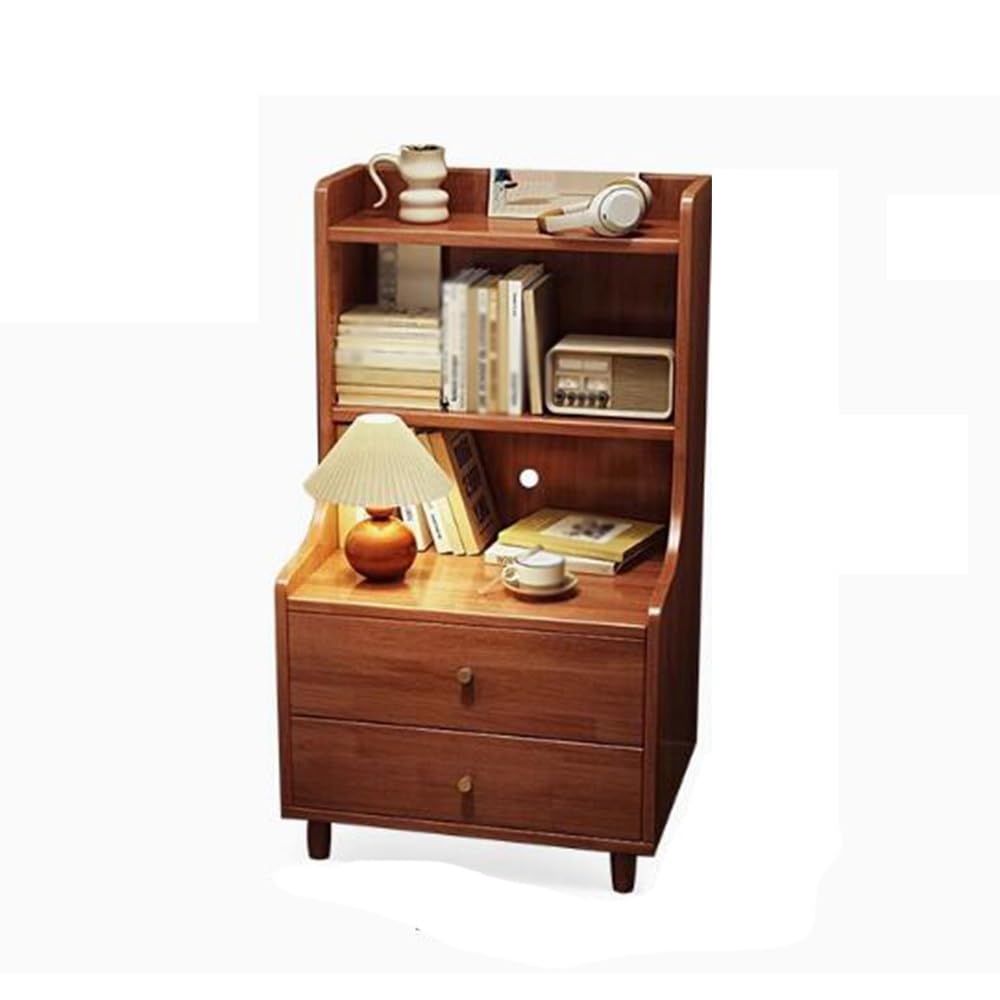AYCDL Nightstand Bedside Chest Bedside Cabinet Solid Wood Nightstand Bookcase Bedroom Raised Storage Small Narrow Bedside Cabinet