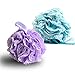 Produktbild G2PLUS Soft Körper Badeschwamm Schwamm Duschschwämm Seifschwamm Puff, Purple and Blue, 2er-pack