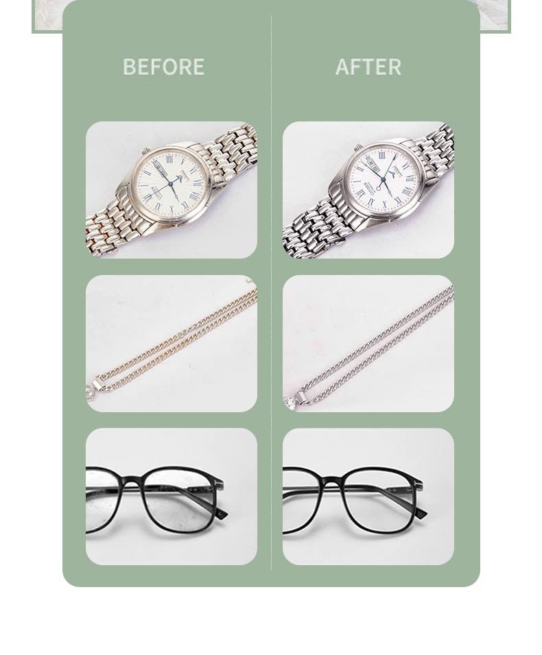 Miniatura 5 de Limpiador ultrasónico, limpiador de joyas con 45 kHz con cuatro ventosas de bajo ruido para gafas, relojes, aretes, collar, maquinilla de afeitar,